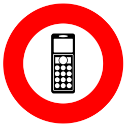 Téléphone portable interdit